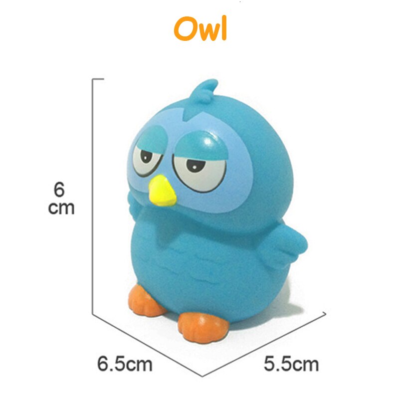 1PCS Baby Bath Toys Soft Rubber Duck Squeeze Sound  Float Animals Bathroom Swimming Water Toys for Children Boys Girls