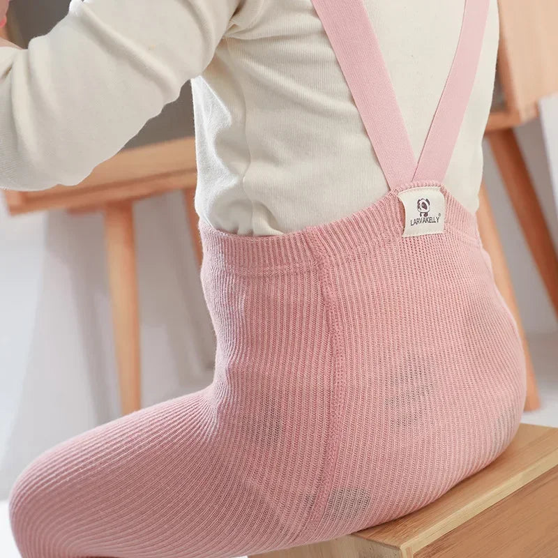 Elastic Tights for Girls Cotton Suspender Pantyhose Leggings for Kids Baby Stockings Spring Autumn Infant Socks Toddler Tights