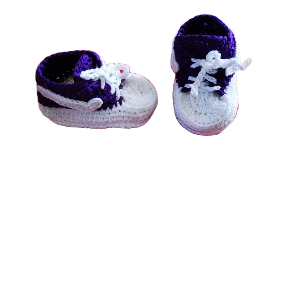 QYFLYXUEHand Made Knitting Wool Crochet Baby Shoes And Socks Sports Baby Shoes