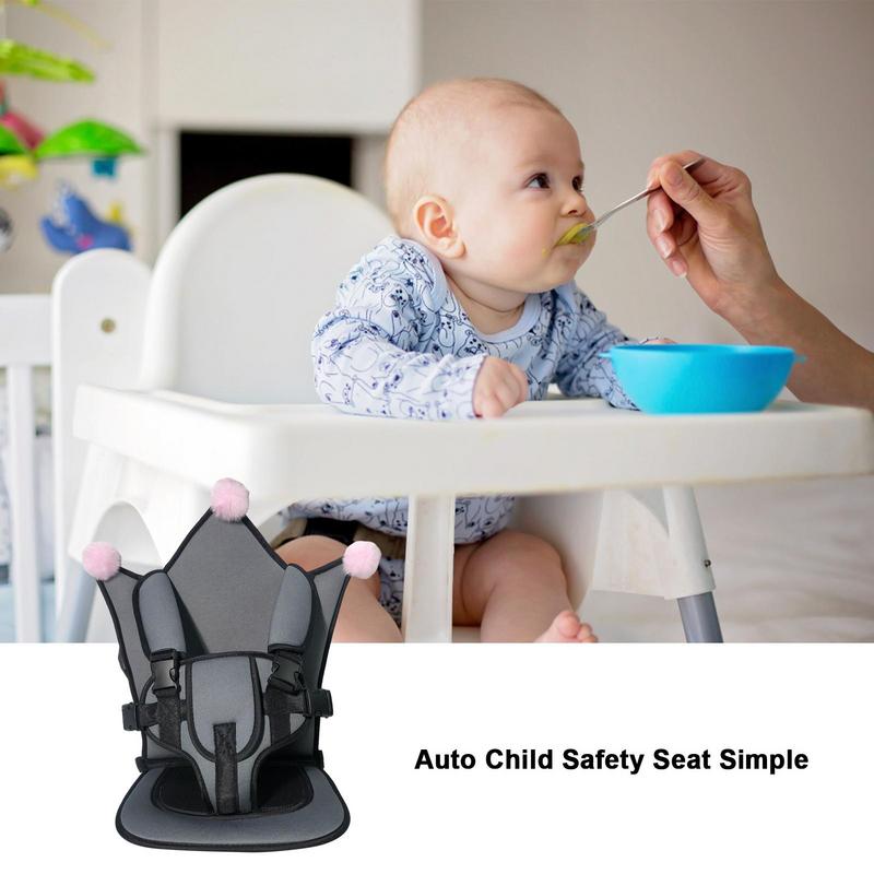 Portable Car Child Safety Seat Mat For Kids Breathable Chairs Mats Baby Car Seat Cushion Adjustable Stroller Seat Pad