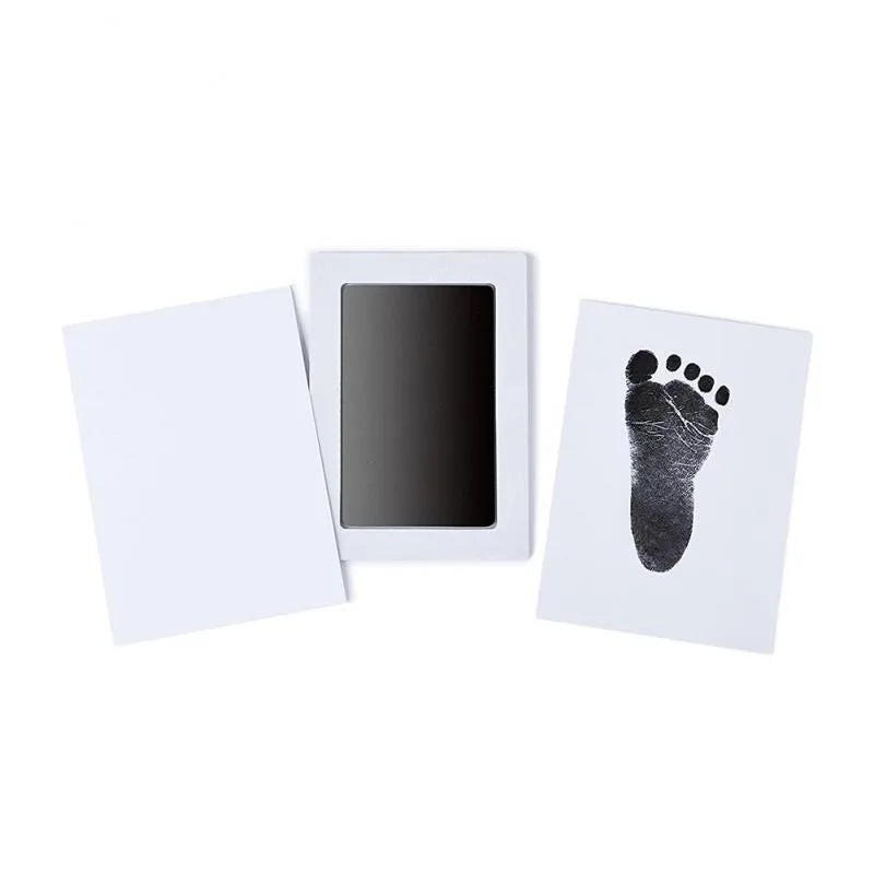 2 Set Baby Handprint Footprints Ink Pads Safe Non-toxic No-Touch Skin Inkless Inkpad Kits Pet Cat Dog Paw Prints Souvenirs Gifts